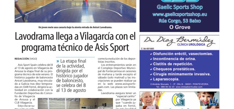 Lavodrama llega a Vilagarcía con el programa técnico de ASIS Sport